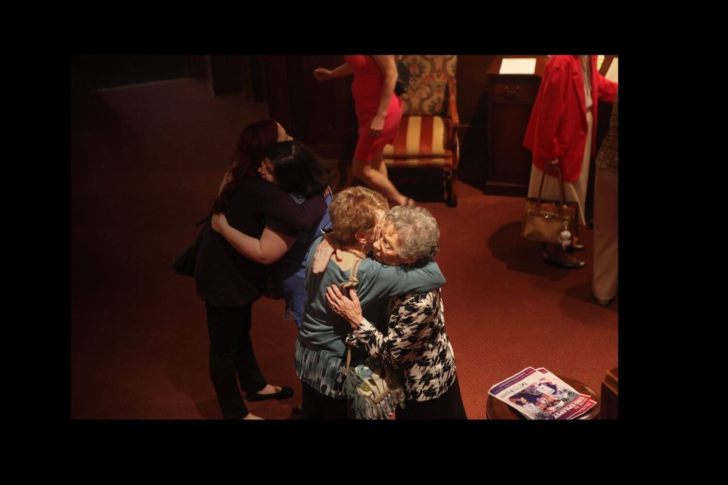 Congregants support each other at First Church Birmingham