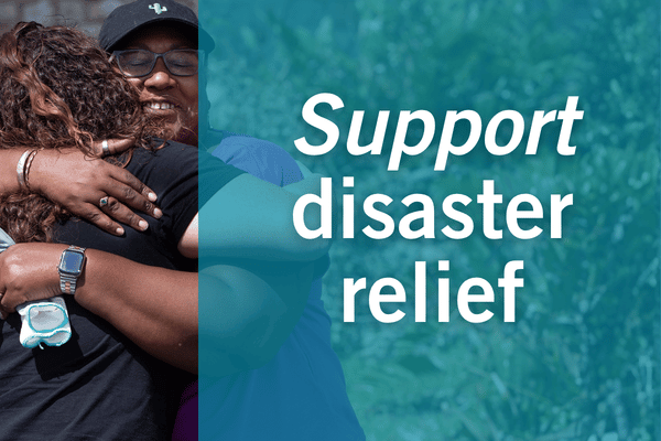 Support disaster relief